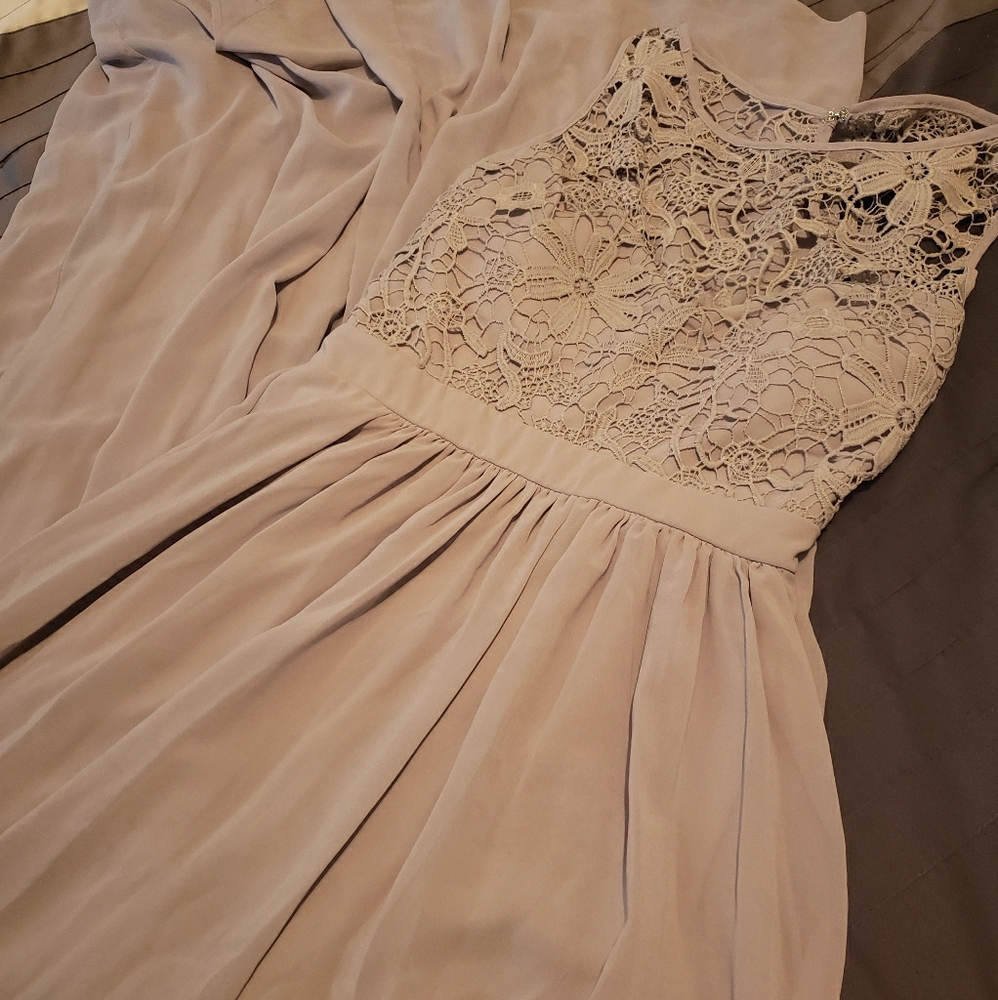 ISO AlWS the bridesmaid never the bride gray dress